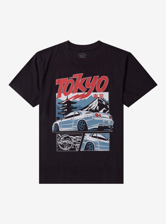 Tokyo Race Car Auto T-Shirt By Call Your Mother