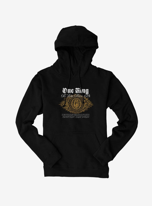 The Lord Of The Rings One Ring Eye Of Sauron Hoodie
