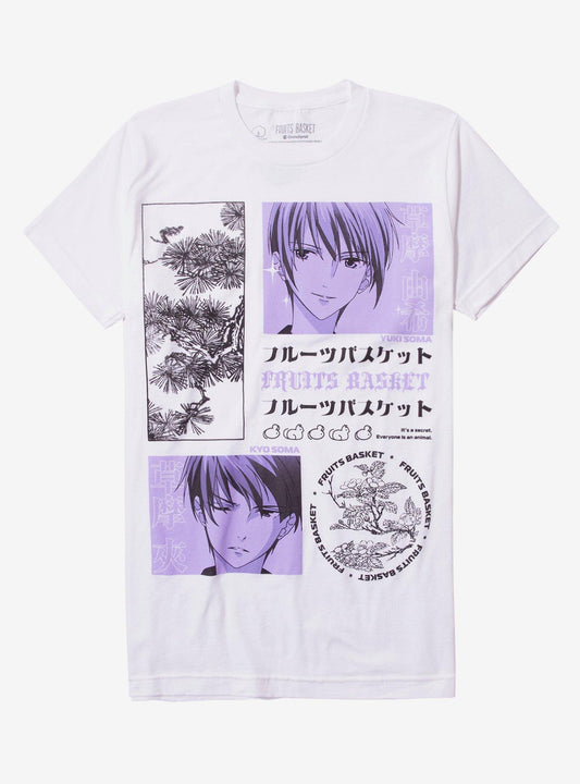 Fruits Basket Kyo & Yuki Tonal Icon Girls T-Shirt
