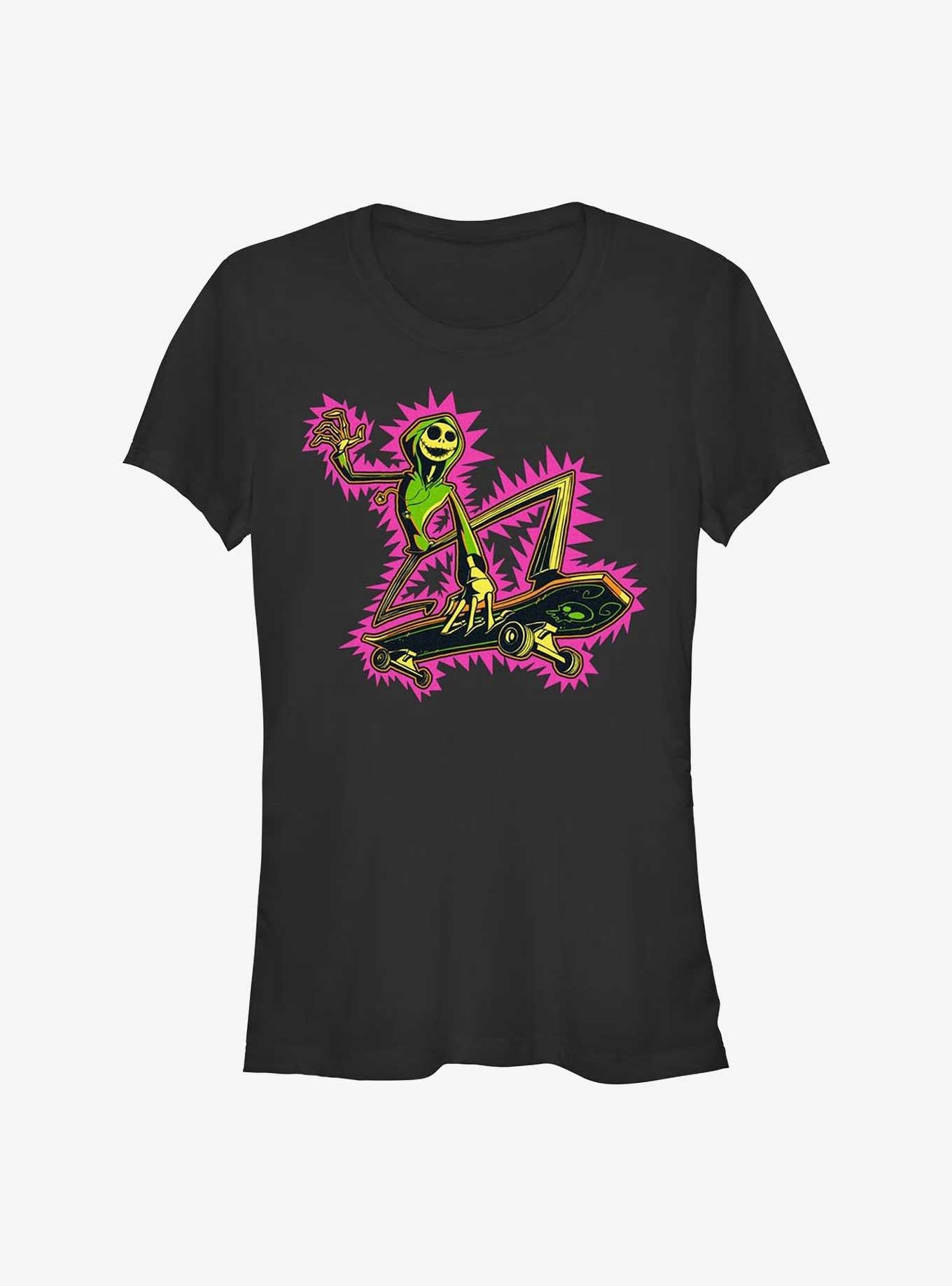 The Nightmare Before Christmas Skating Jack Girls TShirt T-Shirt | Top Trending Graphic | Great For Christmas Season