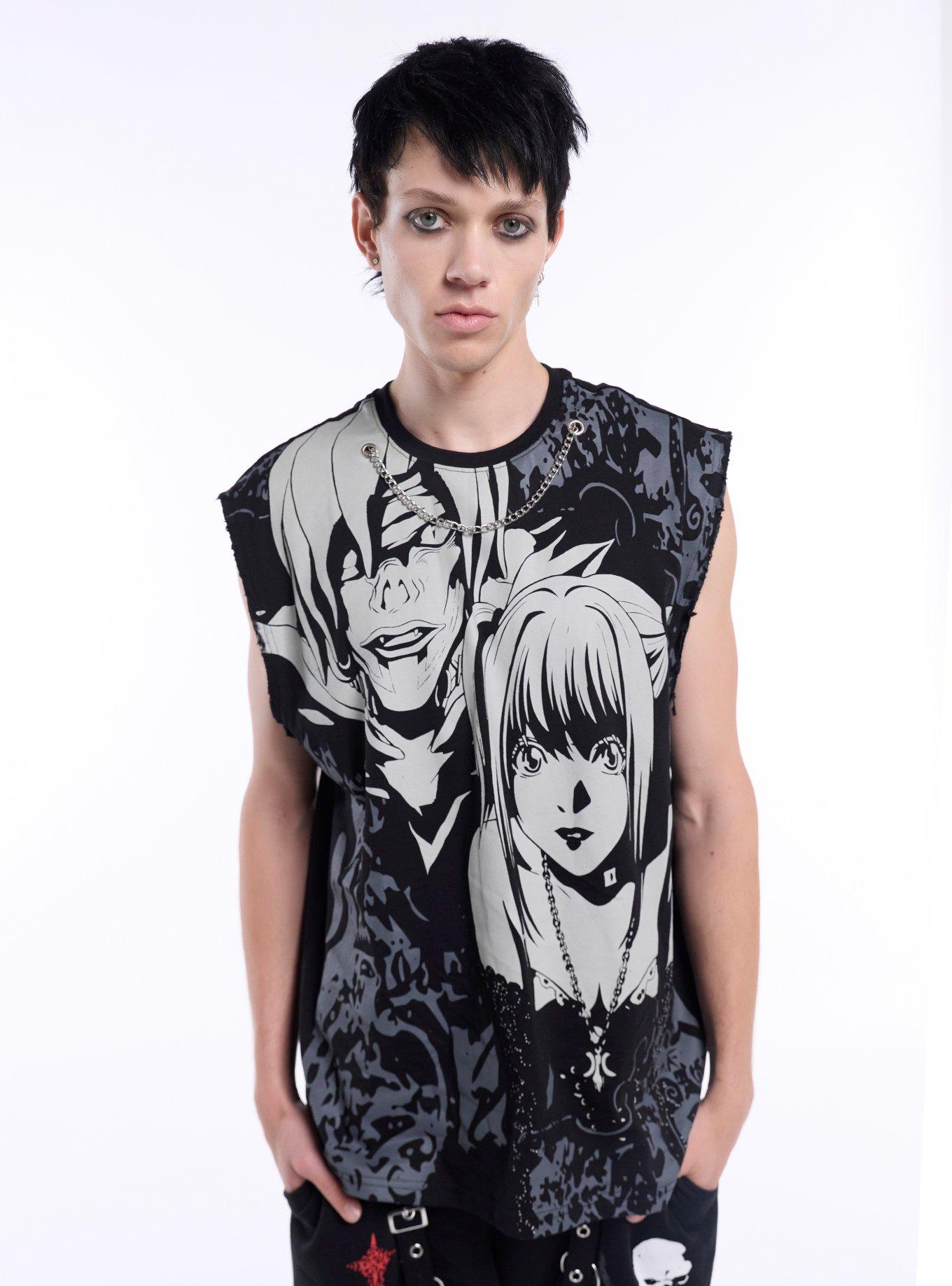 Death Note Misa & Rem Filigree Chain Muscle Tank Top