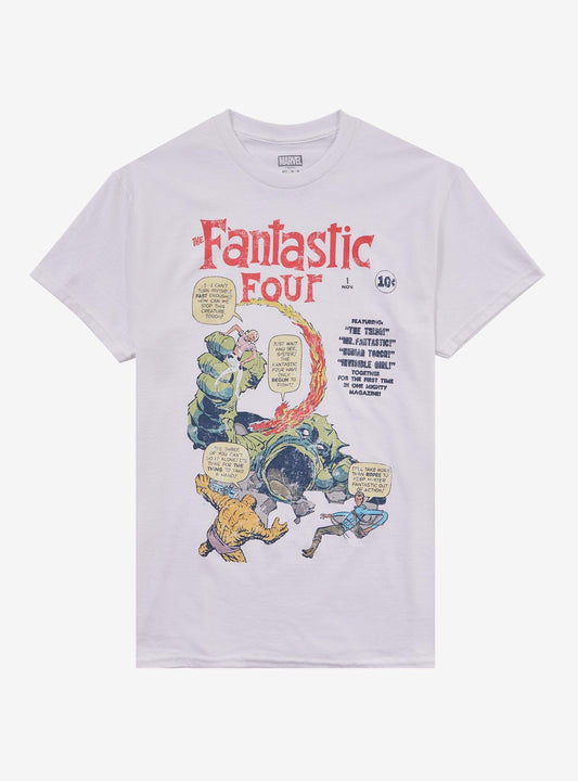 Marvel The Fantastic Four Comic Book Cover T-Shirt T-Shirt – High Detail Graphic | Must-Have Style