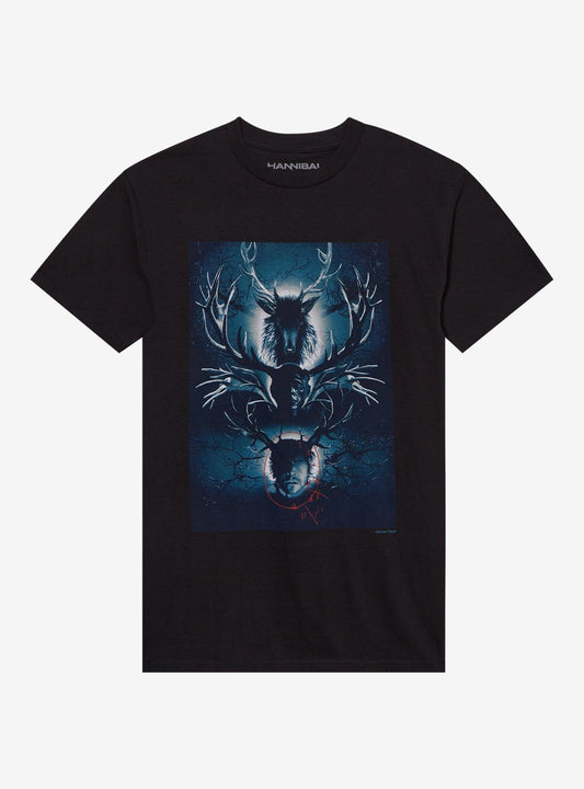 Hannibal Stag Heads T-Shirt