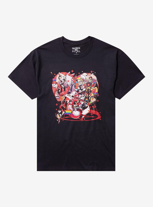 Hazbin Hotel Pride Flags Group T-Shirt Hot Topic Exclusive