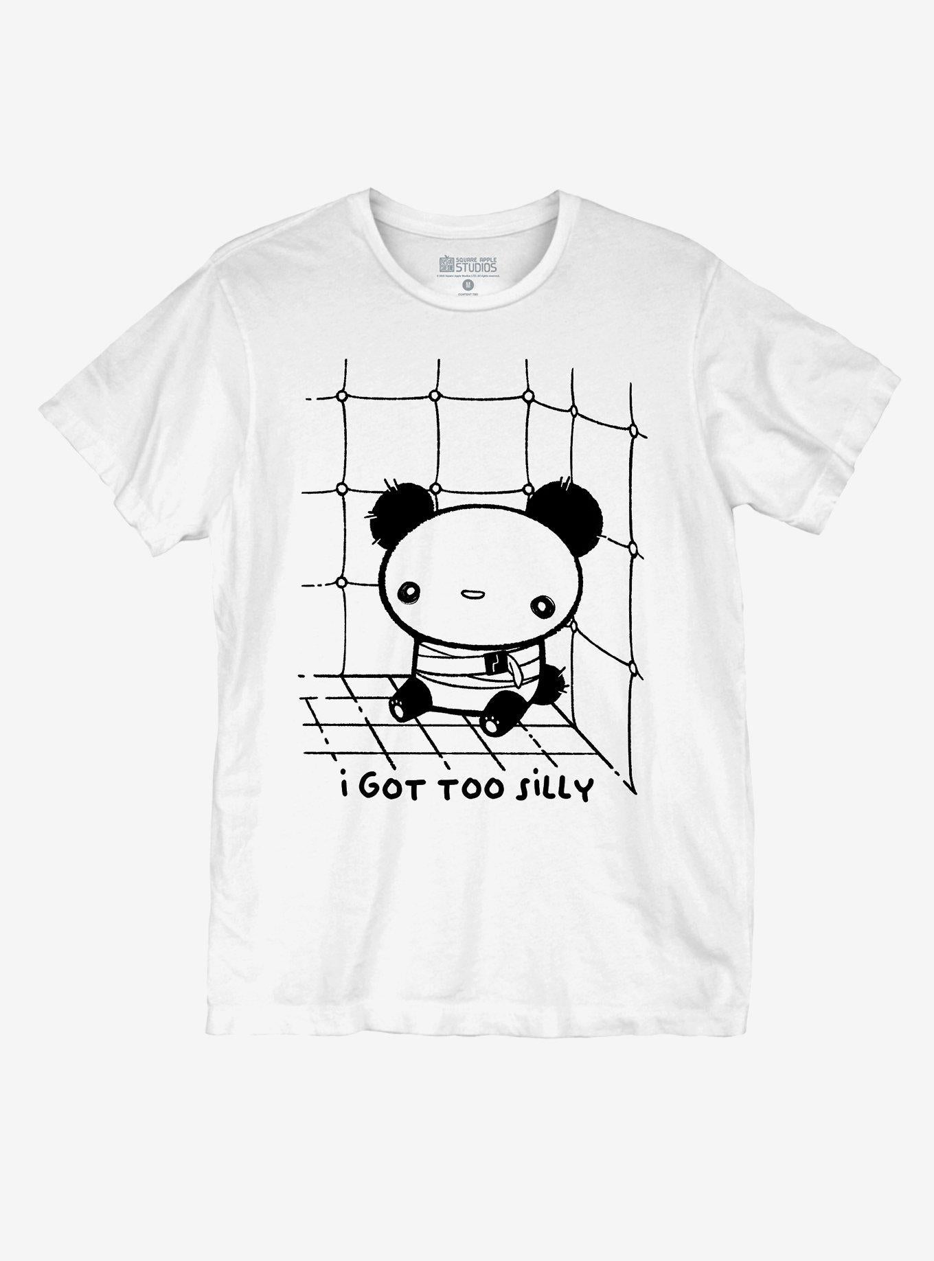 Panda Got Too Silly Girls TShirt By Square Apple Studios Graphic Tee | Graphic Tee | Unisex Shirt | Top Trending Fashion