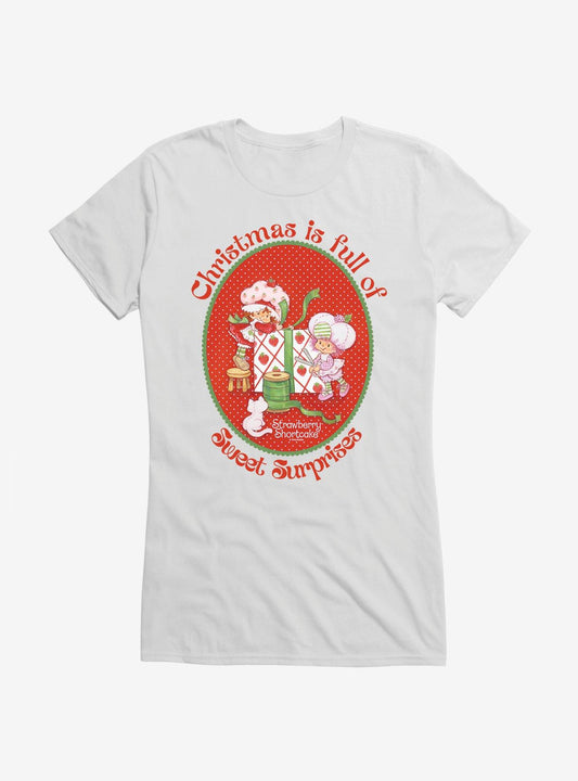 Strawberry Shortcake Christmas Is Full Of Sweet Surprises Girls TShirt T-Shirt | Fan Favorite Artwork | Perfect Holiday Gift