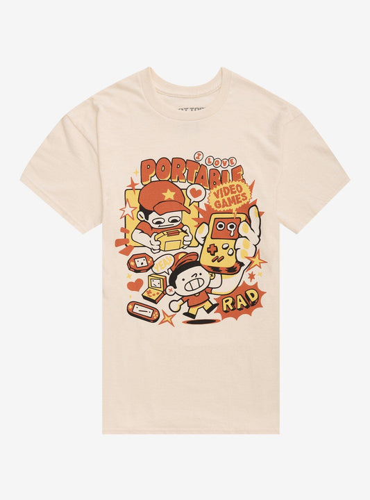 Portable Games Love T-Shirt By Ilustrata