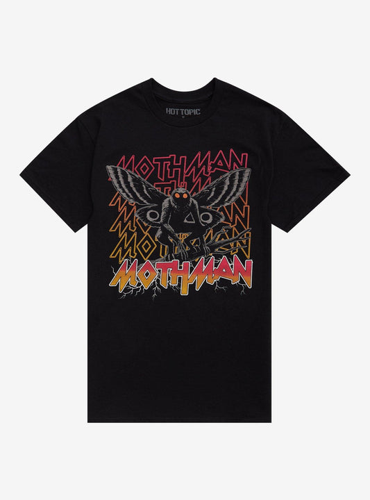 Mothman Metal Font T-Shirt