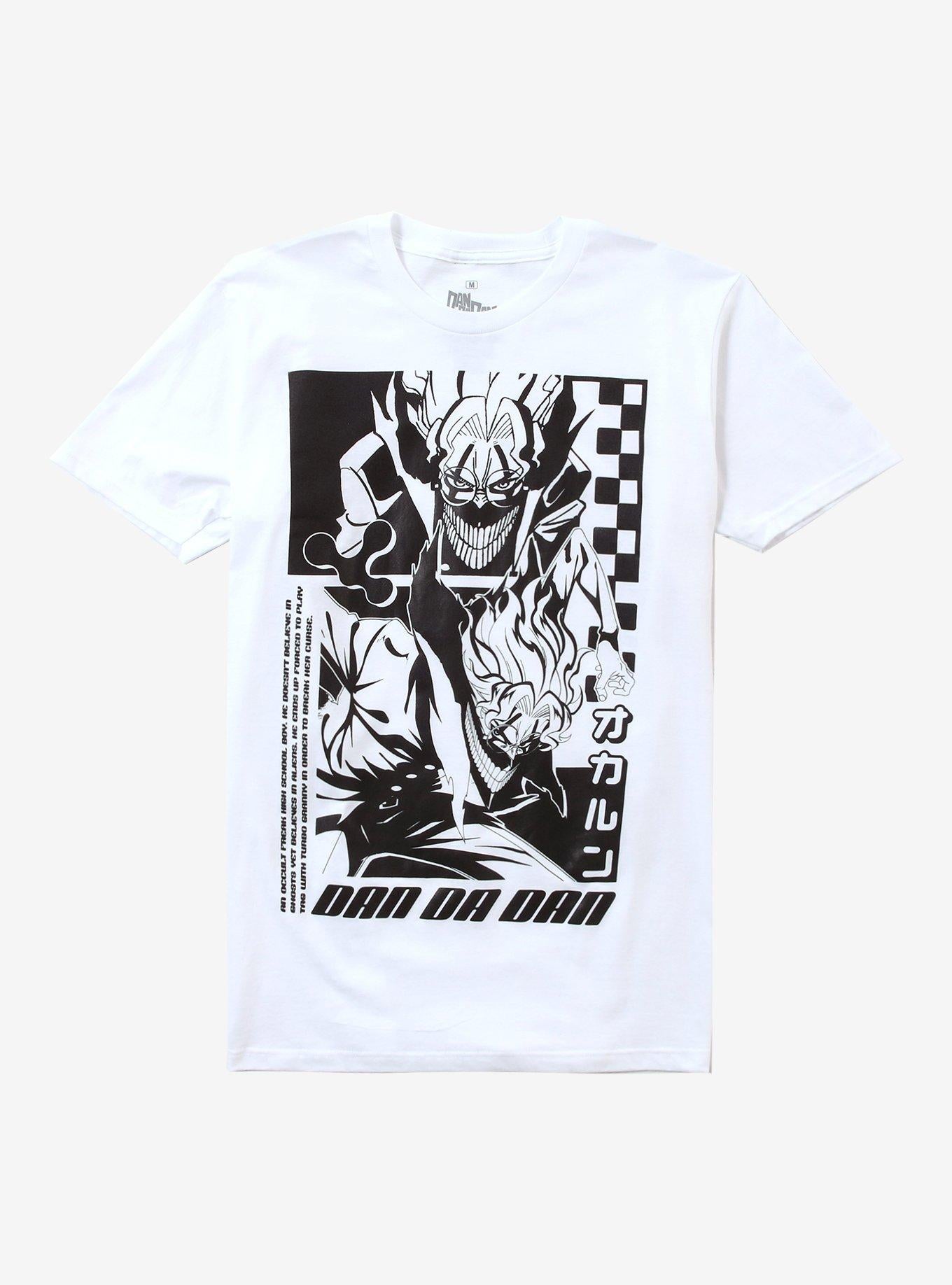 Dandadan Okarun Black & White Jumbo Print T-Shirt