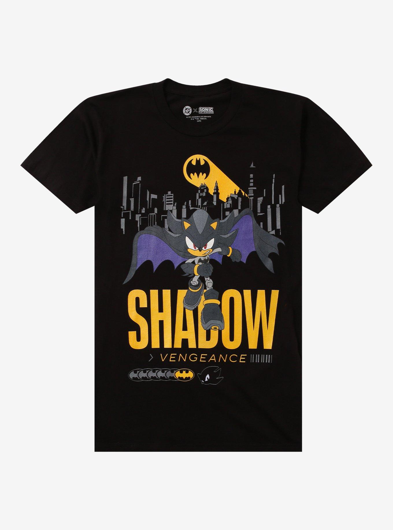 DC Comics Batman x Sonic the Hedgehog Shadow TShirt Graphic Tee | Graphic Tee | Unisex Shirt | Best-Selling Design