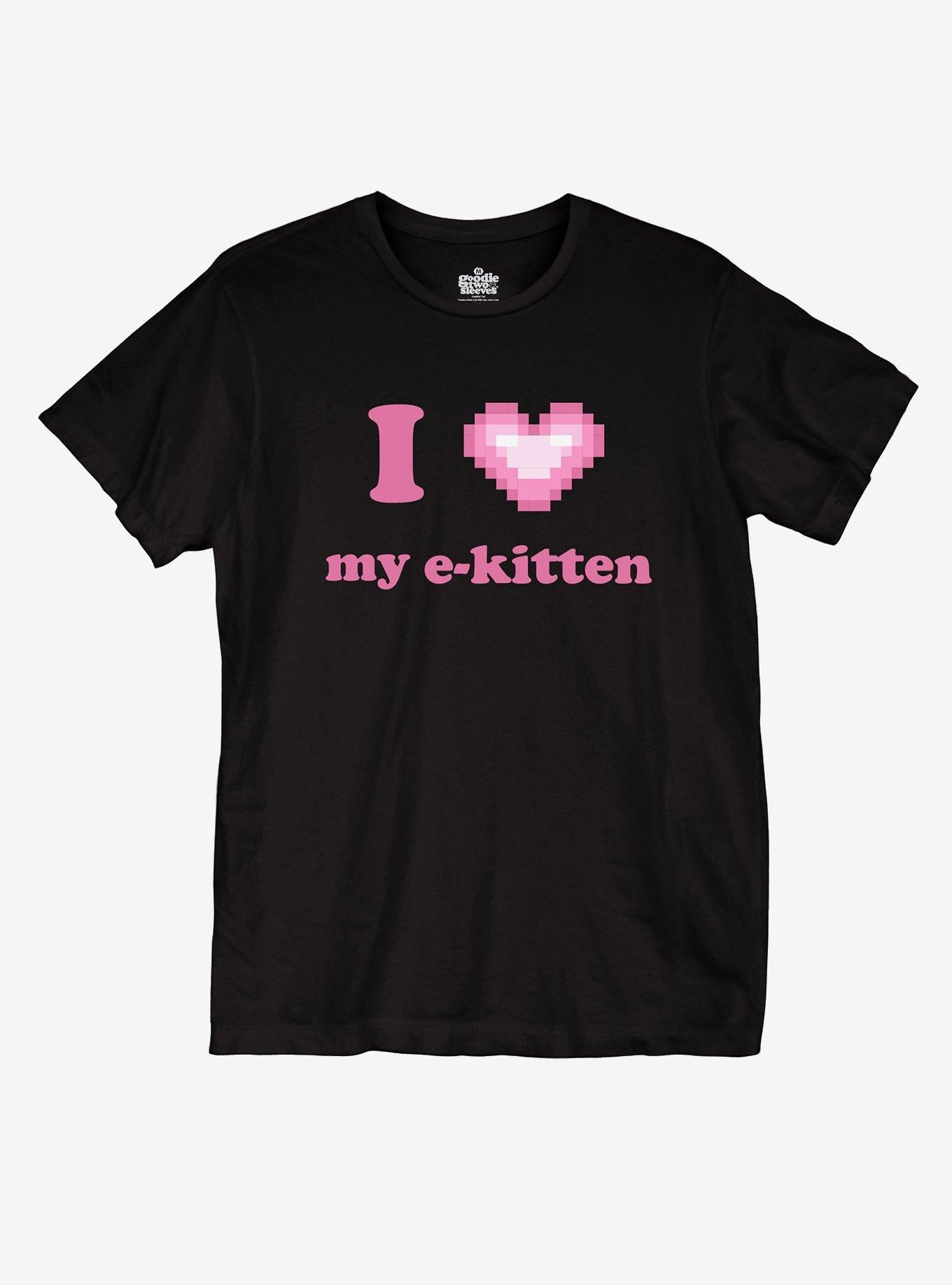 I Heart My E-Kitten Girls T-Shirt