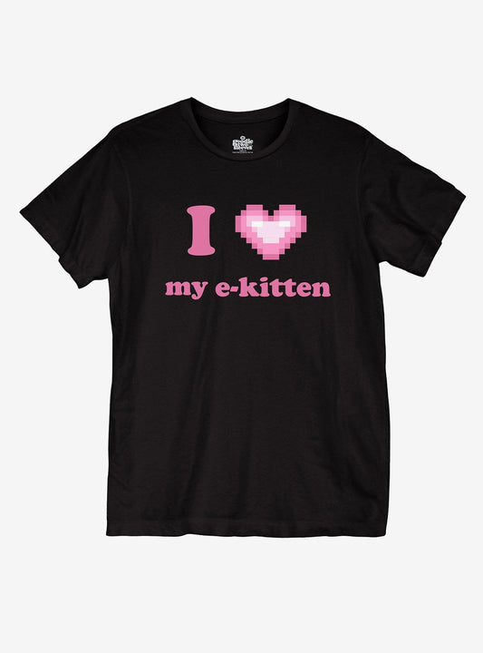 I Heart My E-Kitten Girls T-Shirt