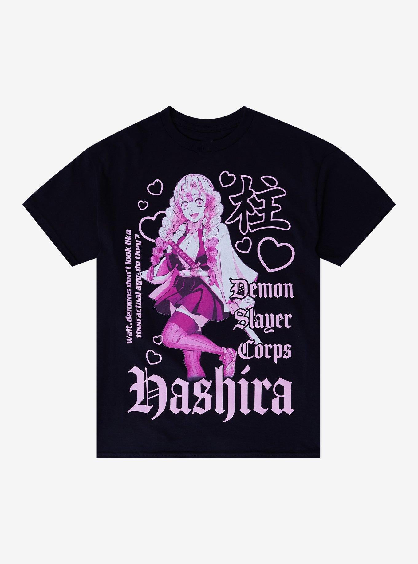 Demon Slayer: Kimetsu No Yaiba Mitsuri Kanroji Pink Girls T-Shirt