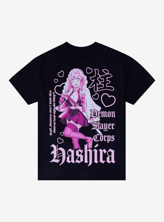 Demon Slayer: Kimetsu No Yaiba Mitsuri Kanroji Pink Girls T-Shirt