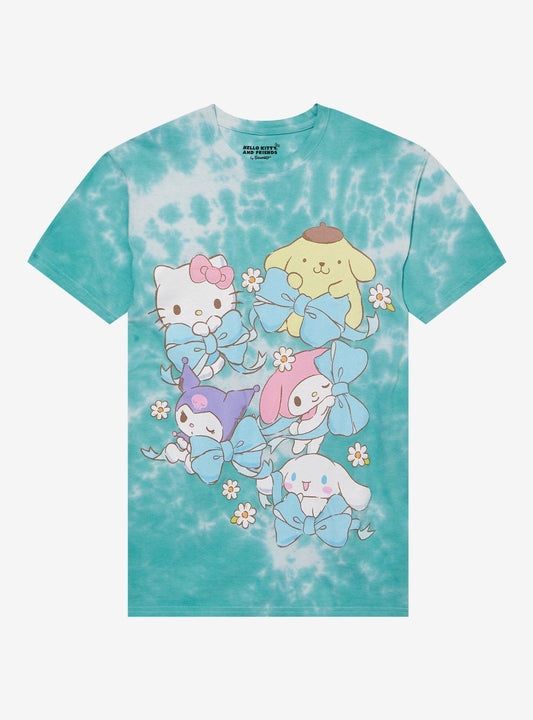 Hello Kitty And Friends Ribbon Tie-Dye T-Shirt