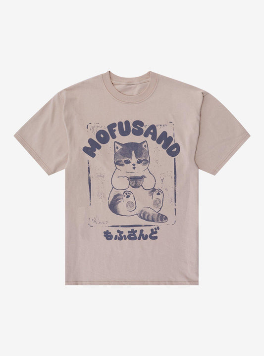 Mofusand Stamp Print T-Shirt