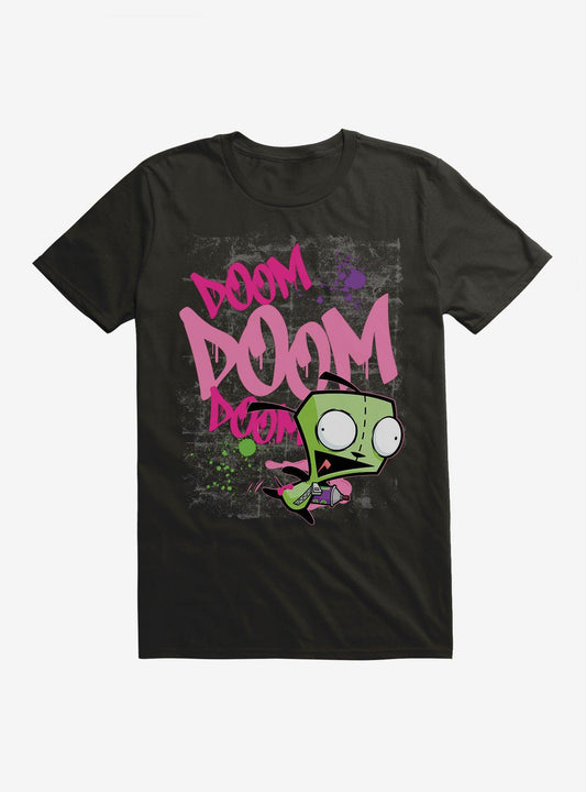 Invader Zim Doom Doom Doom Graffiti GIR TShirt T-Shirt | High-Quality Print | Limited Christmas Style