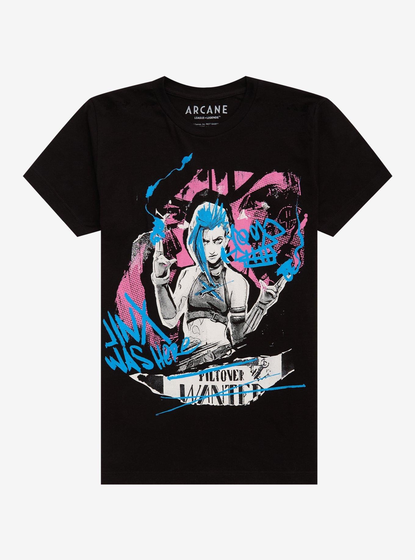 Arcane Jinx Graffiti Poster Double-Sided T-Shirt