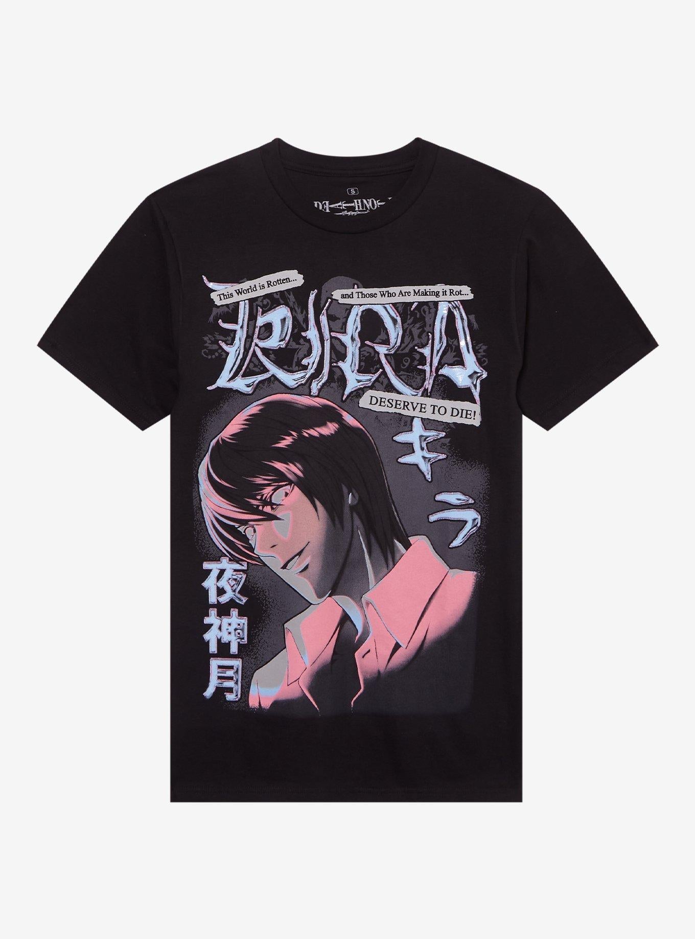 Death Note Kira Shiny Print T-Shirt
