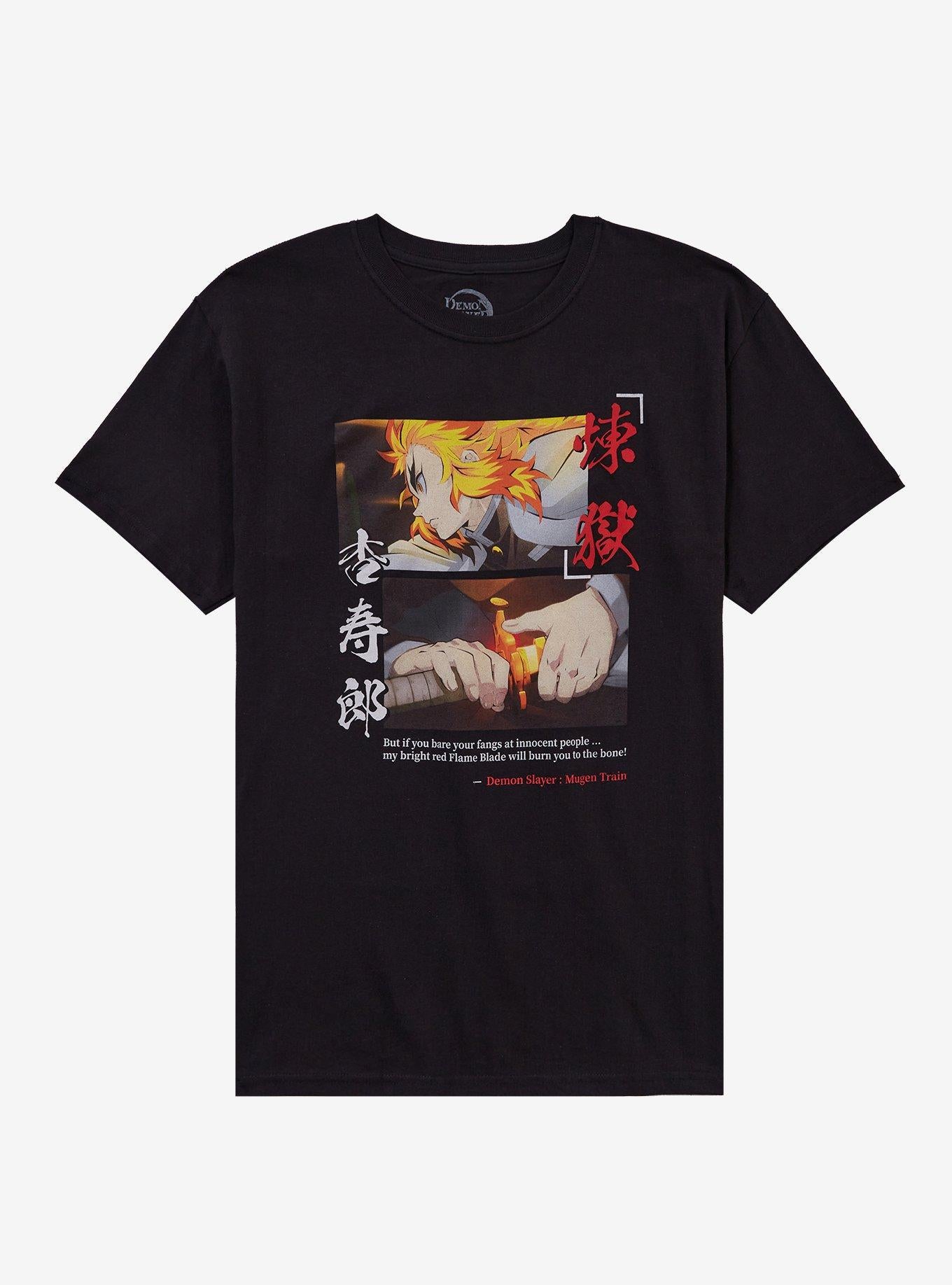 Demon Slayer: Kimetsu No Yaiba Rengoku Sword Panels T-Shirt