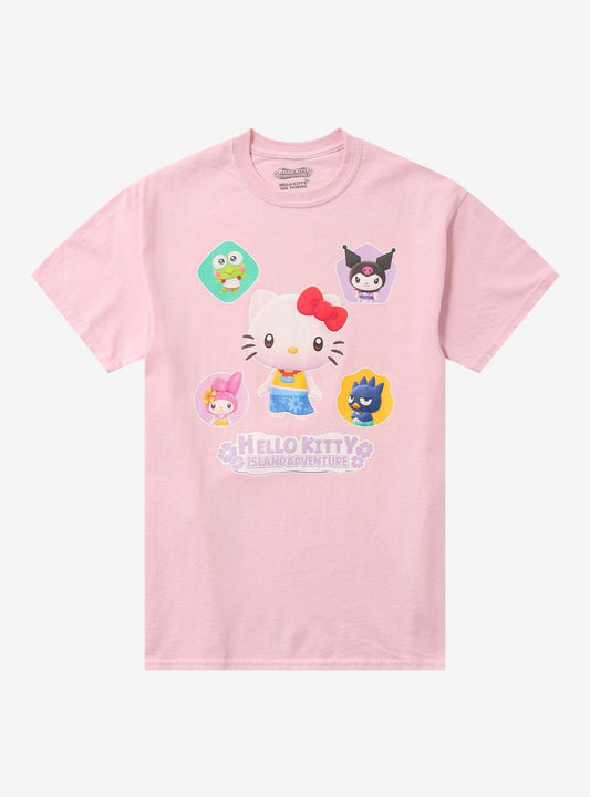 Hello Kitty Island Adventure Group Girls T-Shirt