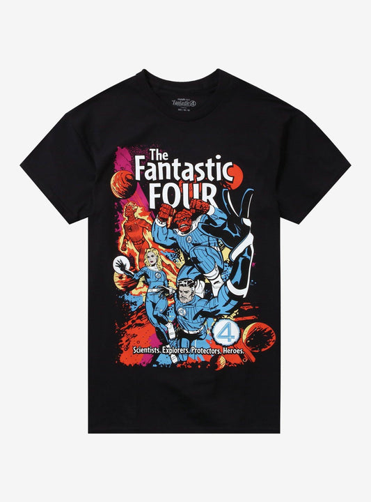 Marvel The Fantastic Four Comic Book T-Shirt T-Shirt – Vintage Style Artwork | Perfect for Daily Wear