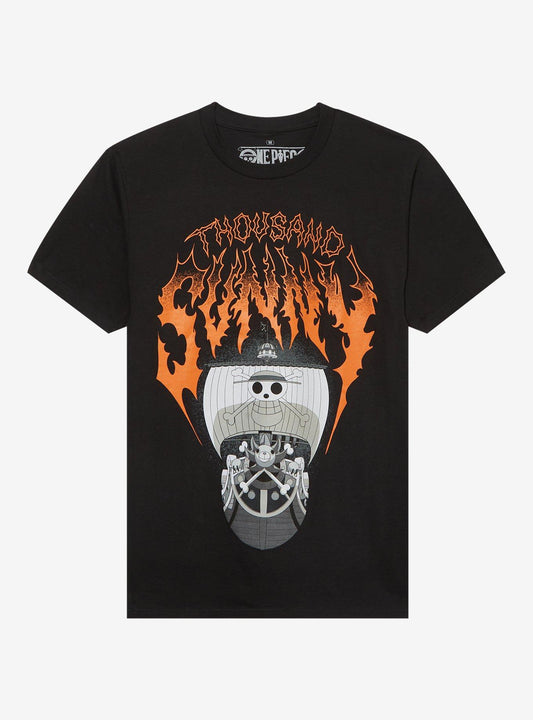 One Piece Thousand Sunny Metal Girls T-Shirt