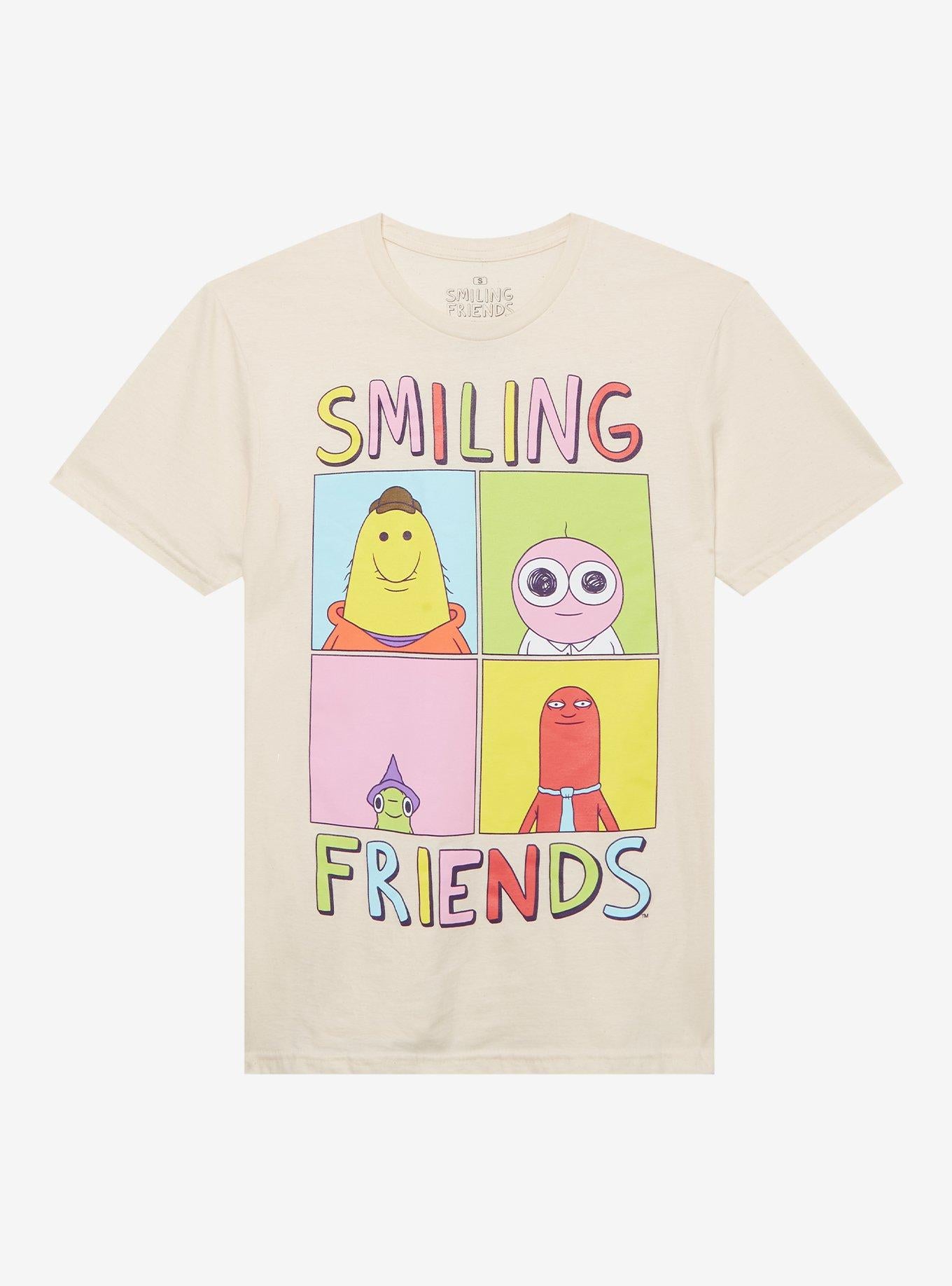 Smiling Friends Character Grid Girls T-Shirt