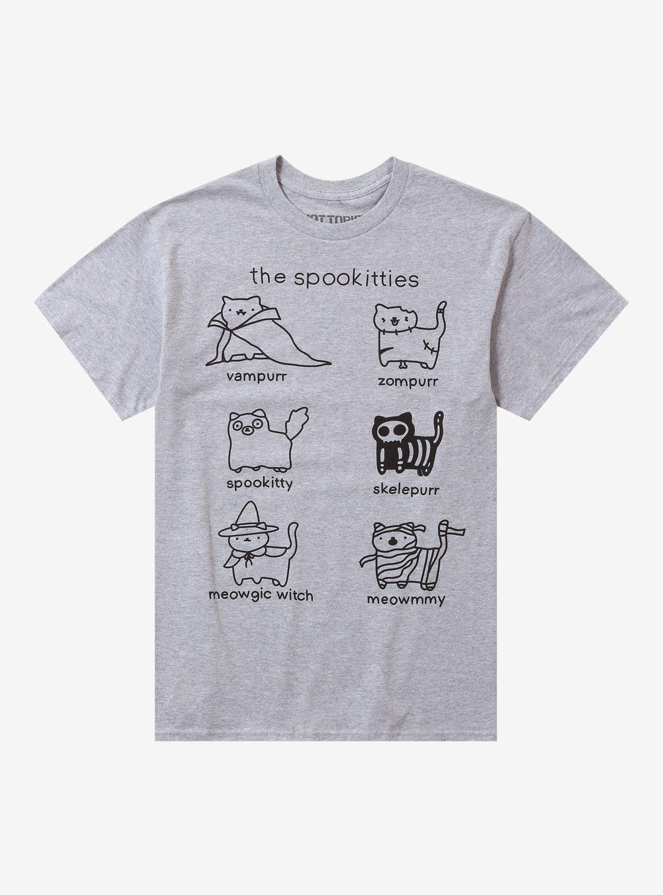 The Spookitties T-Shirt By Poorly Cat Draw