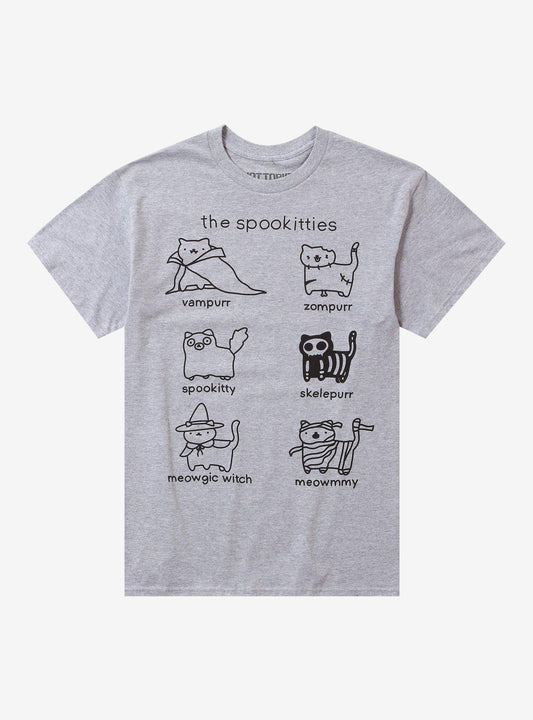 The Spookitties T-Shirt By Poorly Cat Draw