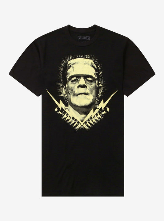 Rock Rebel Universal Monsters Frankenstein GlowInTheDark TShirt Graphic Tee | Graphic Tee | Unisex Shirt | Soft Comfortable Wear
