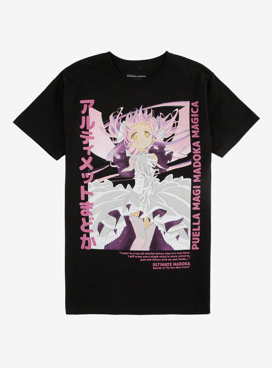 Puella Magi Madoka Magica Ultimate Madoka Glitter TShirt Graphic Tee | Graphic Tee | Unisex Shirt | Perfect Gift for Fans