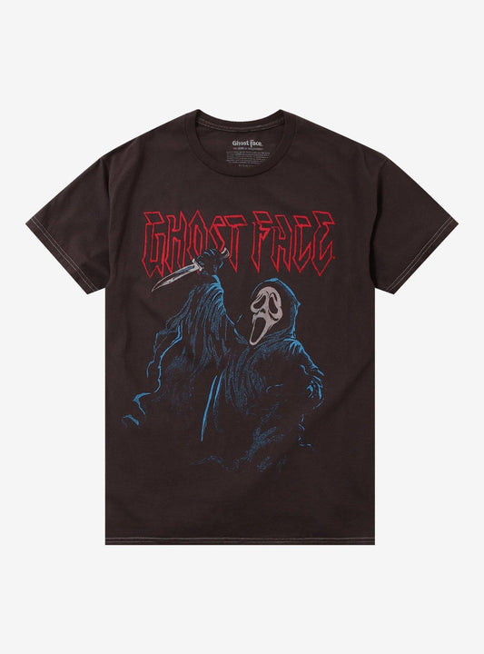 Ghost Face Jumbo Print Metal T-Shirt