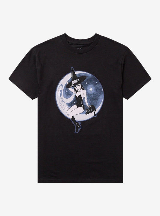 Spicy Donut Moon Witch TShirt Graphic Tee | Graphic Tee | Unisex Shirt | High-Quality Print