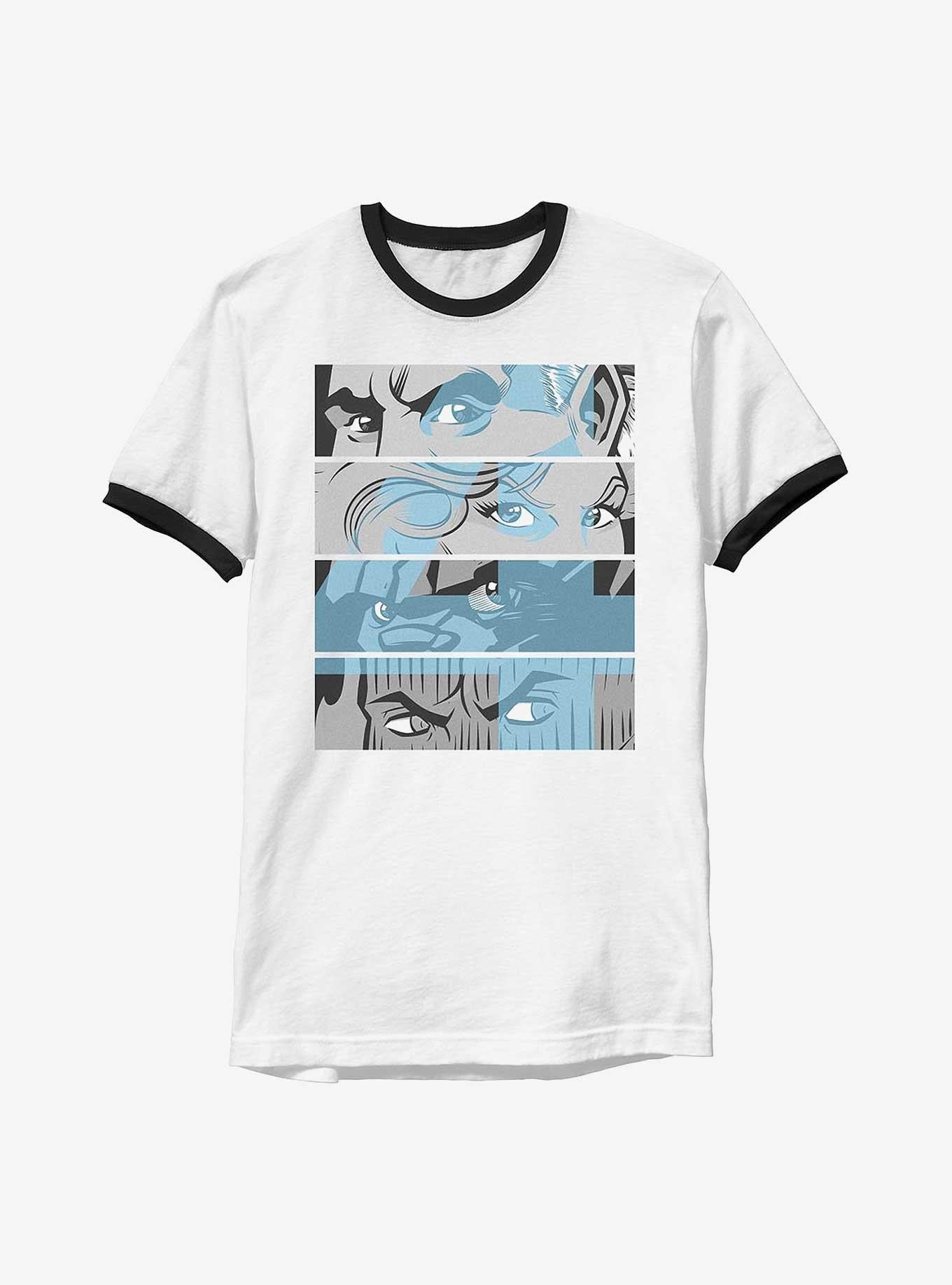 Marvel Fantastic Four Fantastic Blue Eyes Ringer T-Shirt T-Shirt – High Detail Graphic | Great Gift for Fans