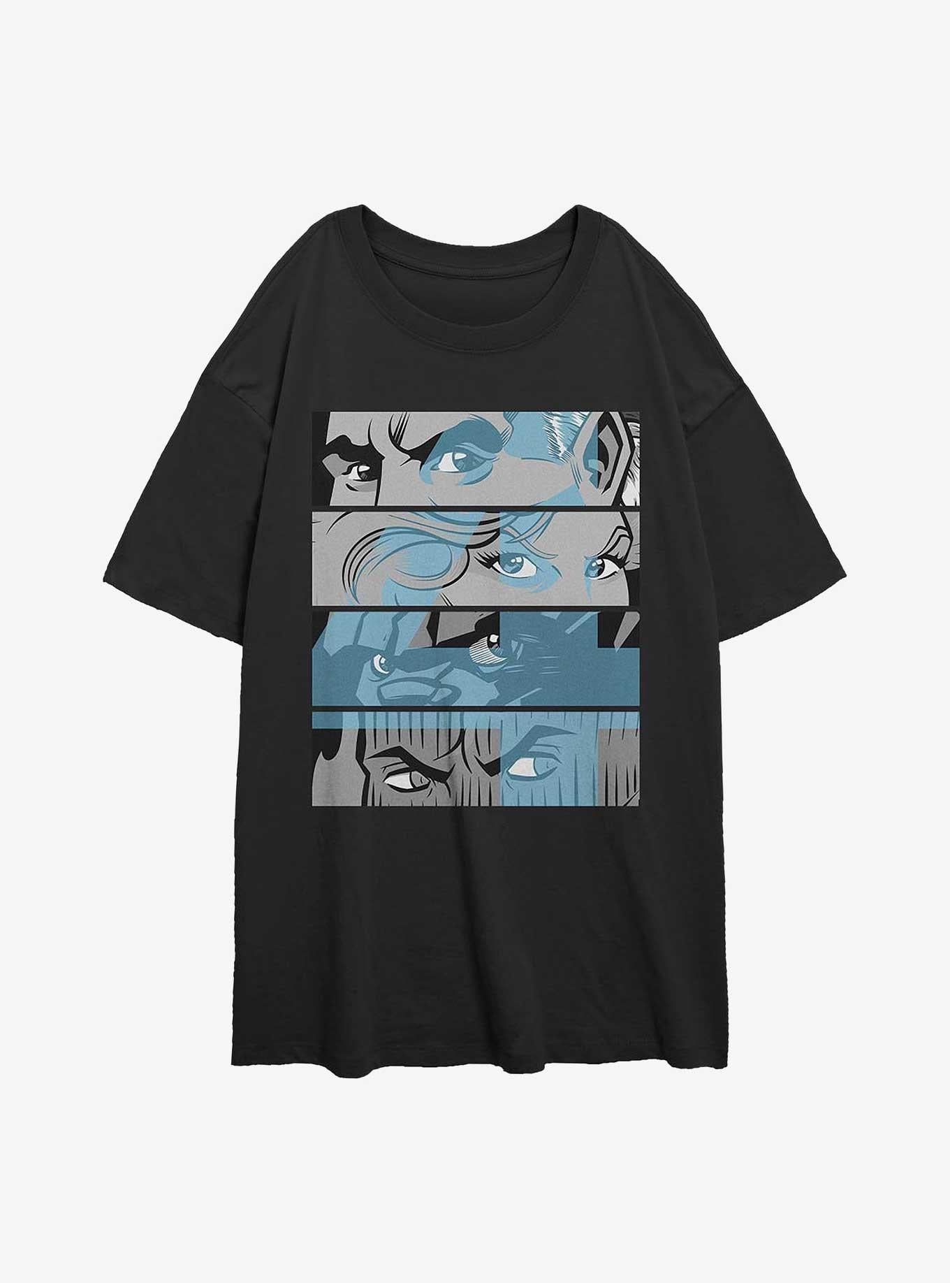 Marvel Fantastic Four Fantastic Blue Eyes Girls Oversized T-Shirt T-Shirt – Official Fan Merchandise | Great Gift for Fans