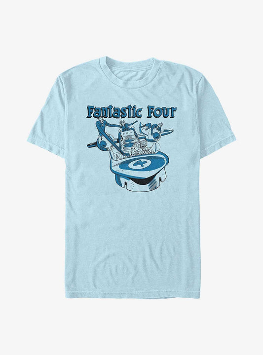 Marvel Fantastic Four Classic Four Garment Dye T-Shirt T-Shirt – Premium Quality Print | Perfect for Daily Wear