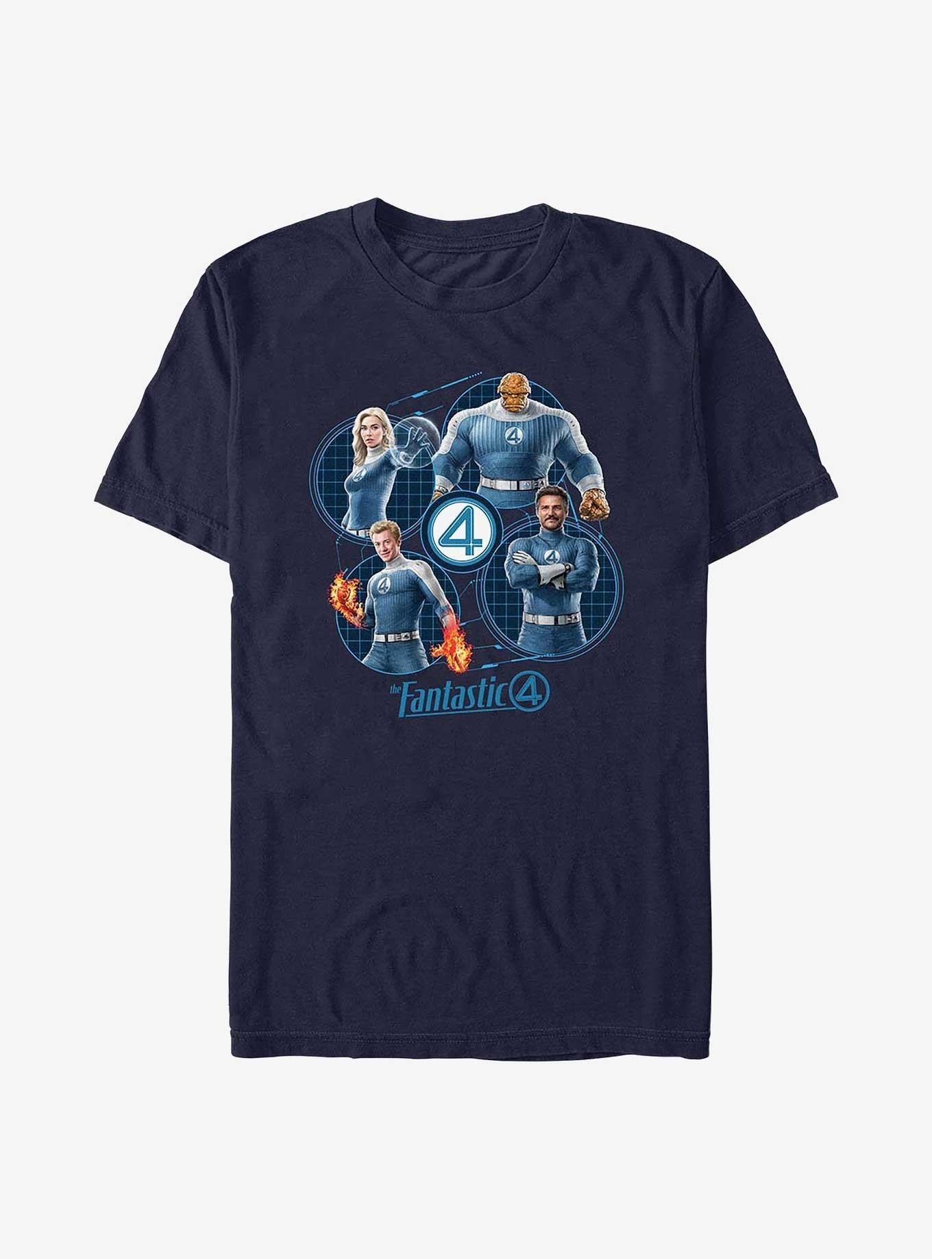 Marvel The Fantastic Four First Steps Family Team T-Shirt T-Shirt – Official Fan Merchandise | High Demand Item