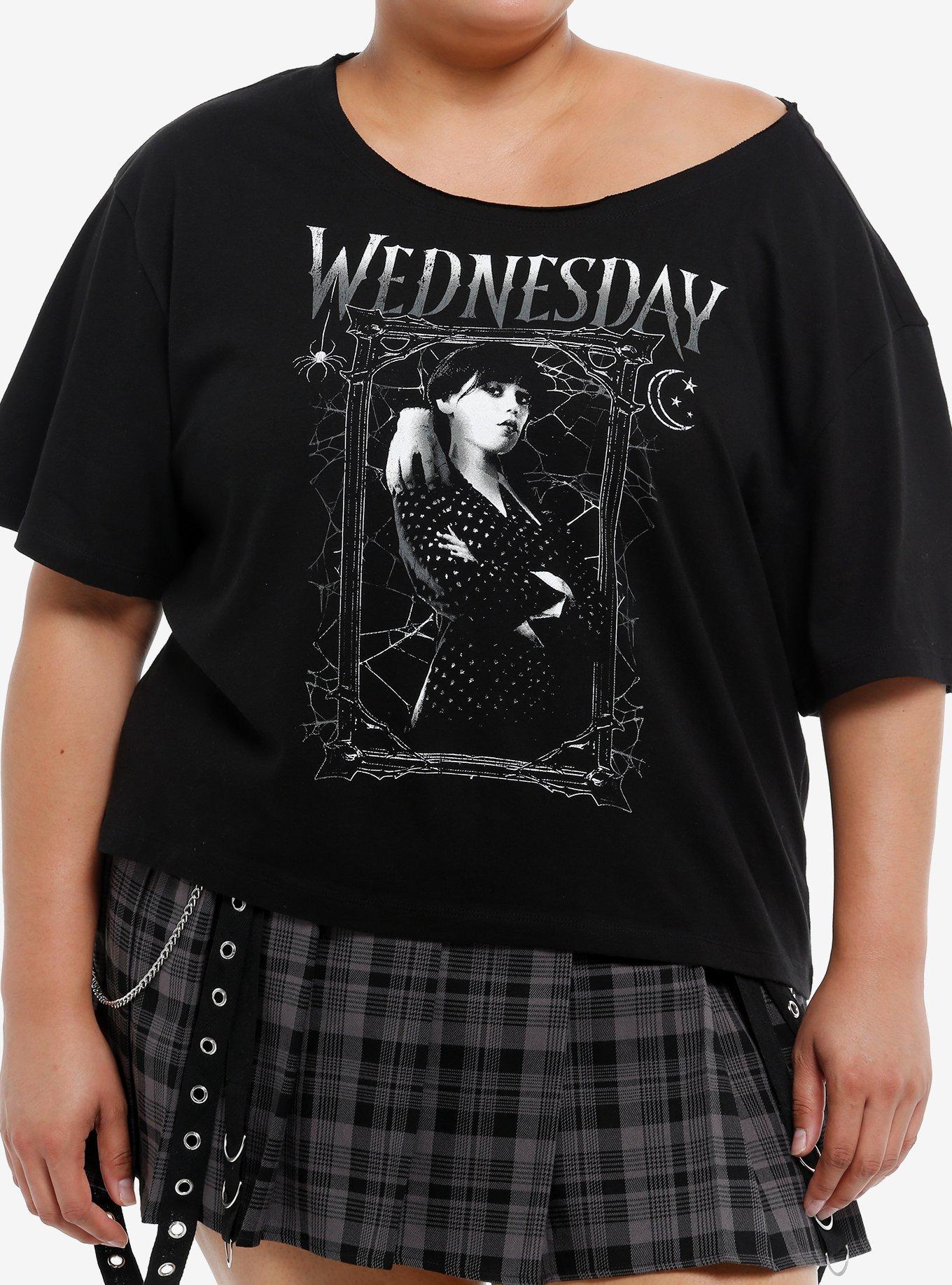 Wednesday Thing Portrait OffShoulder Girls TShirt Plus Size Graphic Tee | Graphic Tee | Unisex Shirt | Best-Selling Design