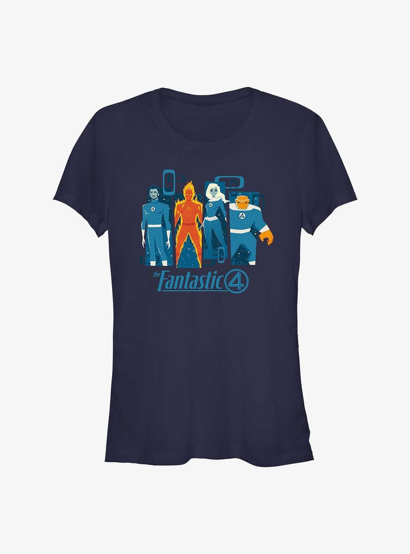 Marvel The Fantastic Four First Steps Fantastic Panels Girls T-Shirt T-Shirt – Exclusive Art Edition | Perfect for Daily Wear
