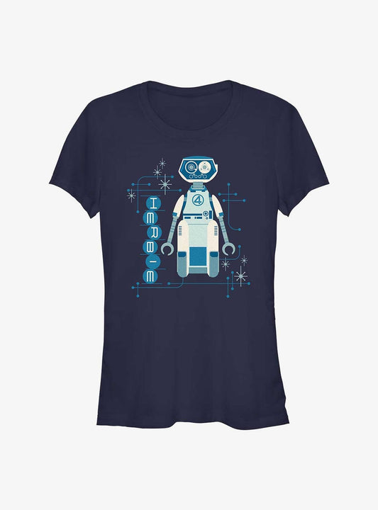 Marvel The Fantastic Four First Steps Herbie Robot Girls T-Shirt T-Shirt – High Detail Graphic | Trending Now