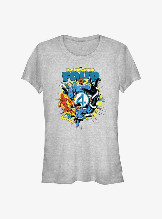 Marvel The Fantastic Four First Steps The Fantastic Four Girls T-Shirt T-Shirt – Official Fan Merchandise | Trending Now