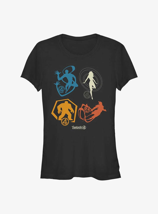 Marvel The Fantastic Four First Steps Fantastic Icons Girls T-Shirt T-Shirt – High Detail Graphic | Must-Have Style