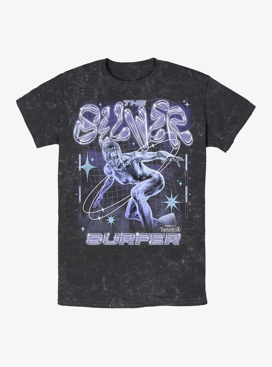 Marvel The Fantastic Four First Steps Silver Surfer Mineral Wash T-Shirt Hot Topic Exclusive T-Shirt – High Detail Graphic | Must-Have Style