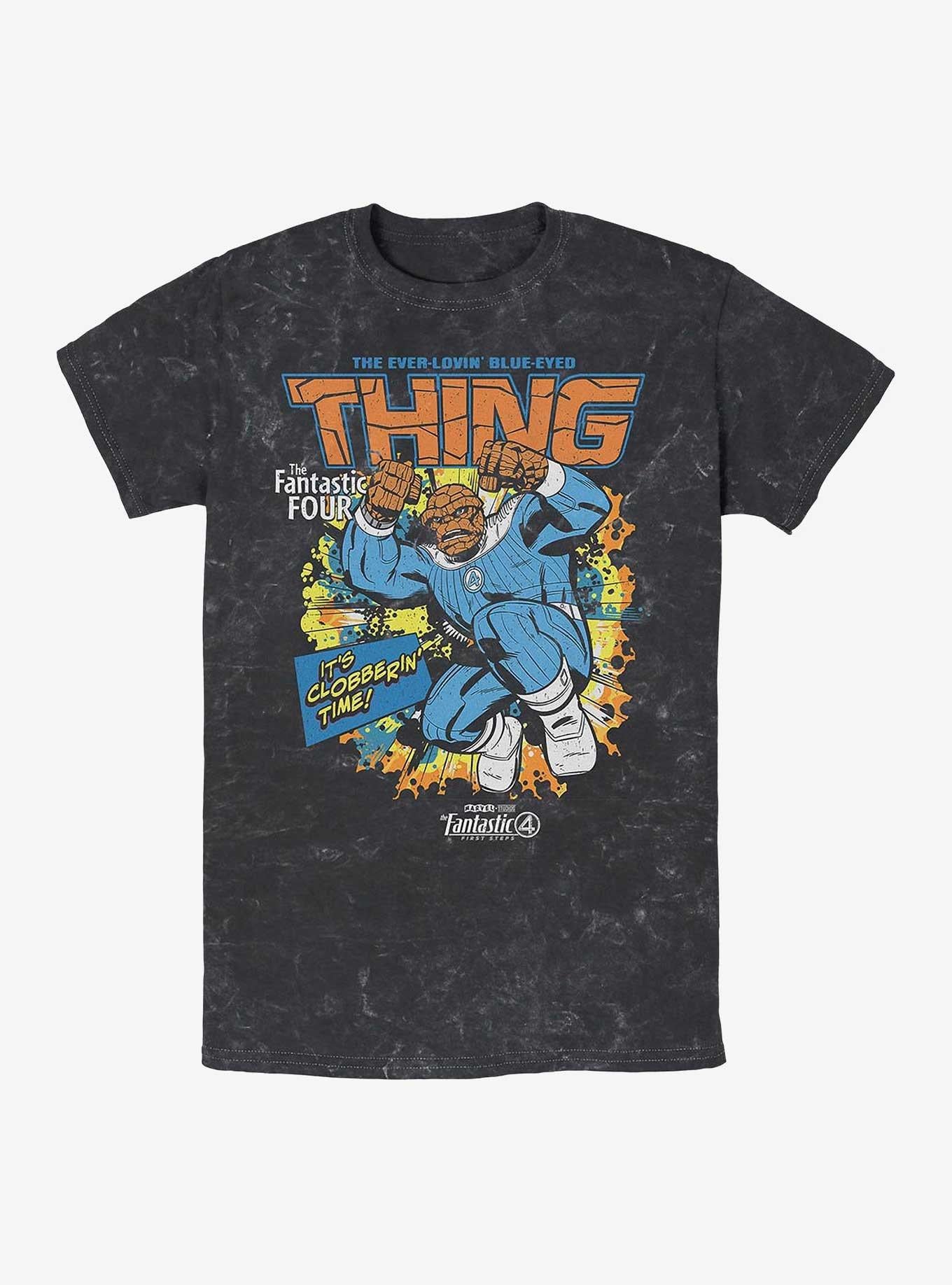 Marvel The Fantastic Four First Steps Thing Cover Mineral Wash T-Shirt Hot Topic Exclusive T-Shirt – Exclusive Art Edition | Trending Now