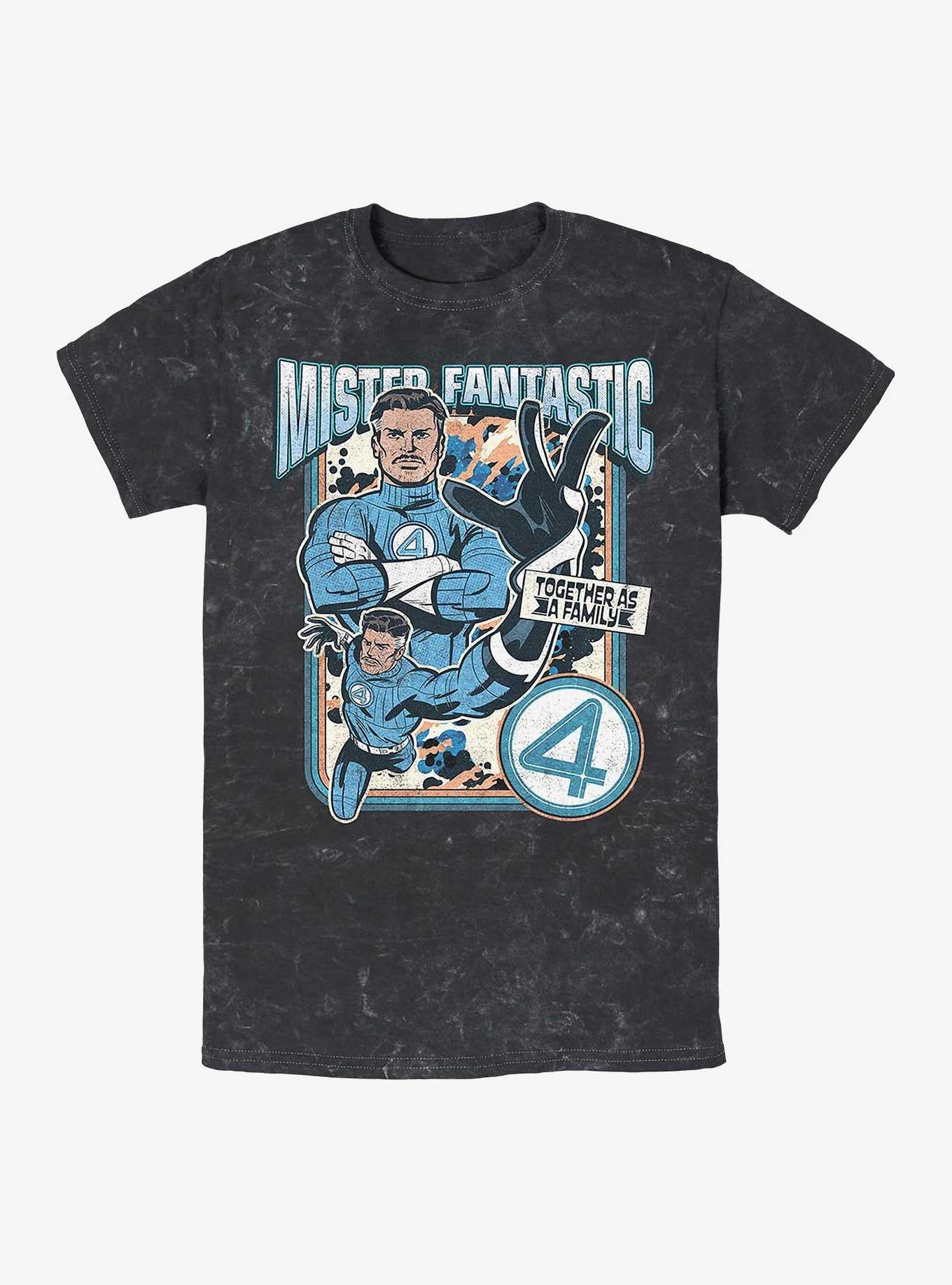 Marvel The Fantastic Four First Steps Mister Fantastic Reed Mineral Wash T-Shirt Hot Topic Exclusive T-Shirt – High Detail Graphic | Great Gift for Fans