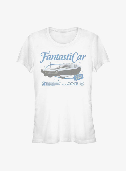 Marvel The Fantastic Four First Steps Fantastic Car Girls T-Shirt Hot Topic Exclusive T-Shirt – Unique Character Design | Perfect for Daily Wear
