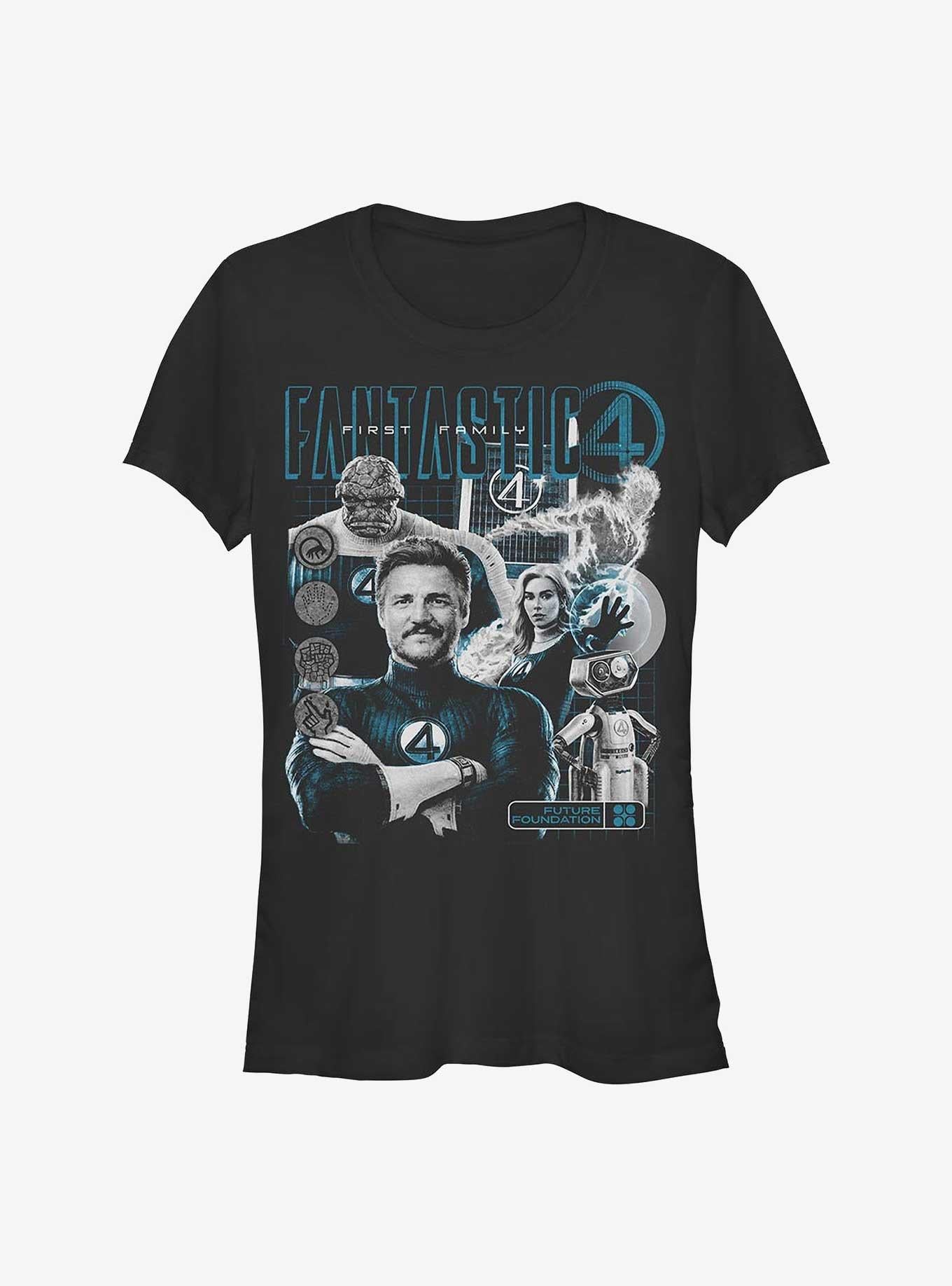 Marvel The Fantastic Four First Steps Club Fantastic Girls T-Shirt Hot Topic Exclusive T-Shirt – High Detail Graphic | Must-Have Style