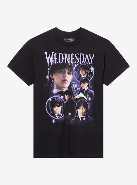 Wednesday Purple Collage T Shirt | Hot Topic