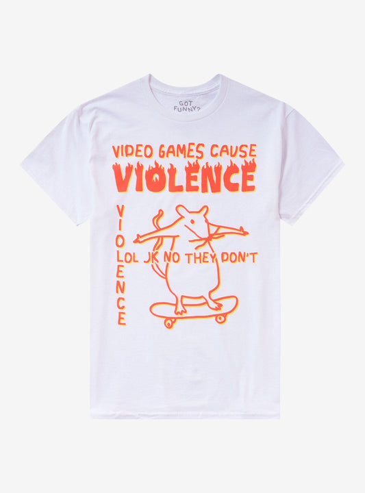 Video Game Violence JK TShirt By Got Funny Graphic Tee | Graphic Tee | Unisex Shirt | Top Trending Fashion